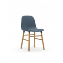 Form Chair oak/blue