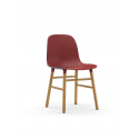 Form Chair oak/red