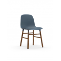 Form Chair walnut/blue