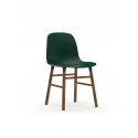 Form Chair walnut/green