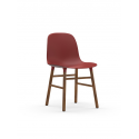 Form Chair walnut/red