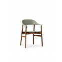 Herit Armchair smoked oak/dusty green